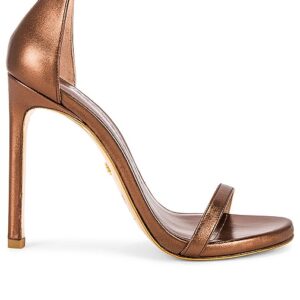 Stuart Weitzman HIGH-HEELS NUDIST in Metallic Bronze. Size 10, 9.