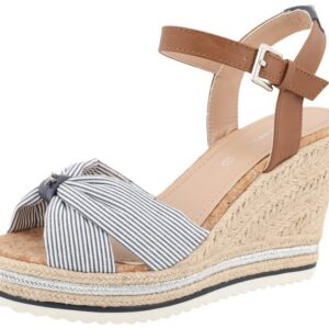 TOM TAILOR Valeria High-Heel-Sandalette, Sommerschuh, Sandale, Keilabsatz, mit gepolsterter Innensohle