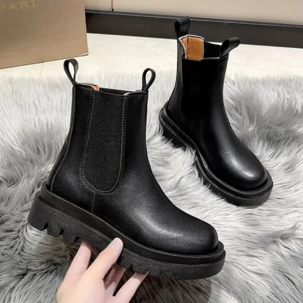 2023 New Thicken Winter Knight Boots Women Knee High Long Square Heel Boots Retro Thick Motorcycle