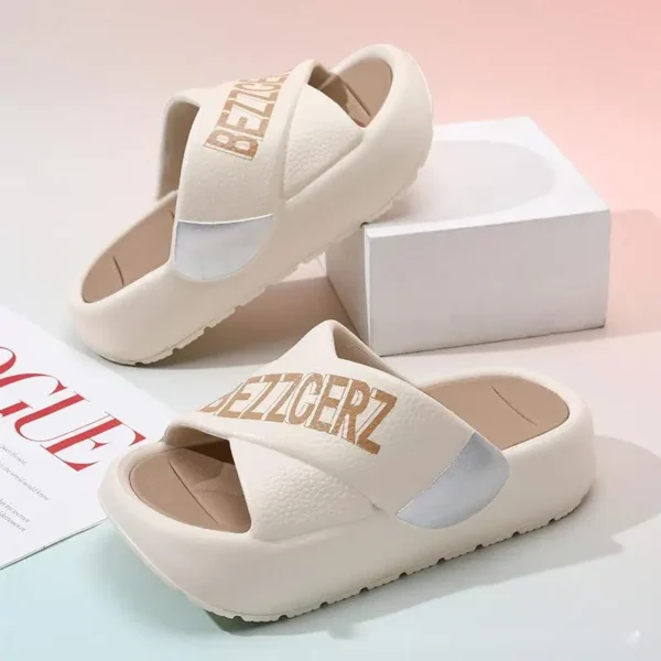 2024 Spring/summer New Women's High-heeled Shoes EVA Super Thick-soled Slippers Female Sandals