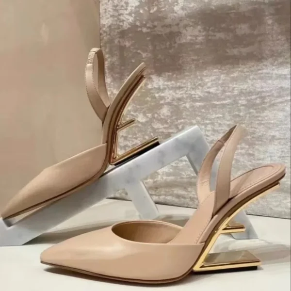 2024 summer new women's shoes European and American designer fashion style high heels and sandals