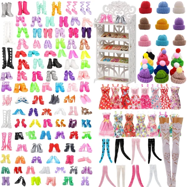 30 Different High Heel Shoes Boots For 11.8 Inch Barbie Doll Clothes Accessories Girl's Toys