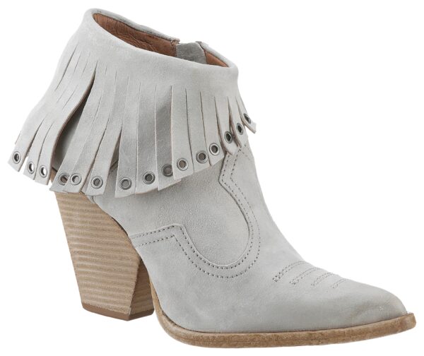 A.S.98 High-Heel-Stiefelette "Belive", Abendmode, High-Heel-Stiefelette, Ankleboots mit Fransen und Nieten