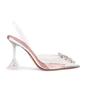 AMINA MUADDI HIGH-HEELS BEGUM GLASS in Transparent - White. Size 39.5 (also in 37, 37.5, 38, 38.5, 39, 40, 40.5, 41).