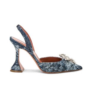 AMINA MUADDI HIGH HEELS ROSIE in Säure - Blue. Size 39.5 (also in 39).