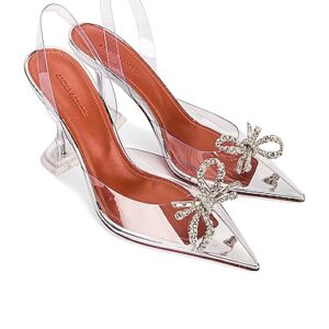 AMINA MUADDI HIGH-HEELS ROSIE in Transparent - NA. Size 37.5 (also in 37, 38, 38.5, 39, 40, 40.5, 41).