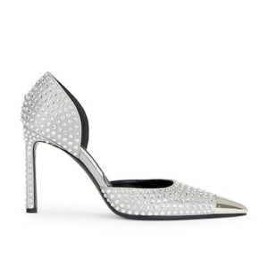 AREA HIGH HEELS in Paws - Metallic Silver. Size 37.5 (also in 36, 38, 38.5, 39, 41).