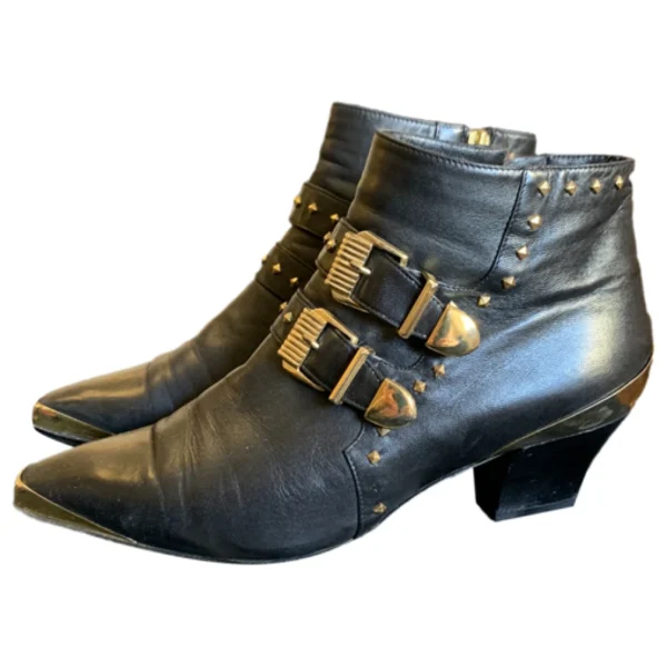 Gianni Versace Leder Westernstiefel