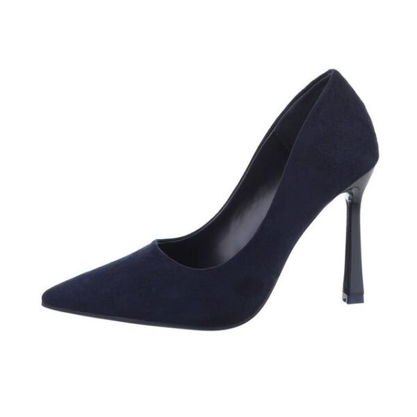 Ital-Design Damen Abendschuhe Elegant High-Heel-Pumps Pfennig-/Stilettoabsatz High Heel Pumps in Dunkelblau