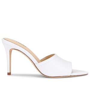 L'AGENCE HIGH-HEELS LOLITA V in White. Size 6.5, 7.5.