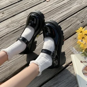 Lolita Shoes Women Japanese Shoes Women Vintage Girls Students Uniform High Heel Platform Shoes