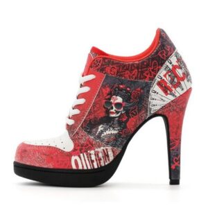 Missy Rockz POKERFACE 2.0 red/black High-Heel-Stiefelette Absatzhöhe: