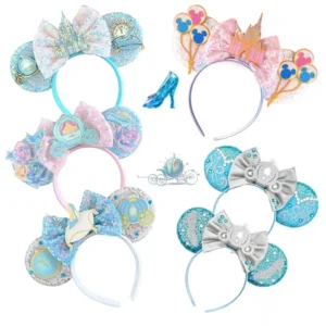 New Mickey Mouse Headband High-heeled Shoes Hair Accessories Women Princess Ears Headbands Girl