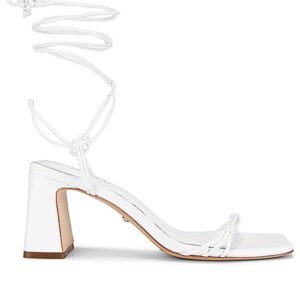 RAYE HIGH-HEELS KOURTNEY BLOCK in White. Size 5.5, 6, 6.5, 8.