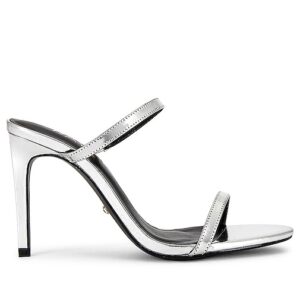 RAYE HIGH-HEELS NINA in Metallic Silver. Size 10, 7.5, 9.