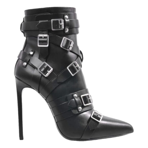 Saint Laurent Leder Stiefeletten