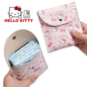 Sanrio Hello Kitty Women Tampon Storage Bag Sanitary Pad Pouch Napkin Cosmetic Bags Waterproof