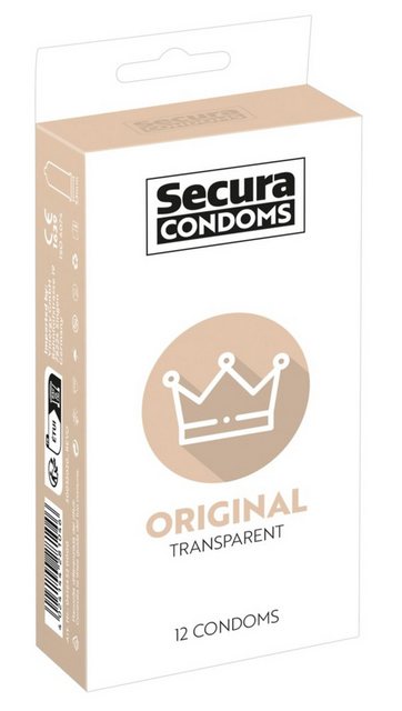 Secura Einhand-Kondome Secura – Original 12er Box, 12 St.