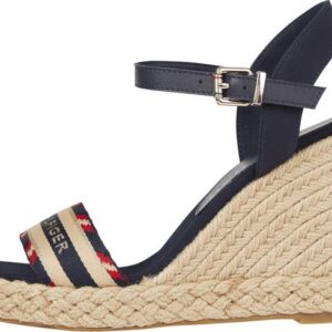 Tommy Hilfiger CORPORATE WEBBING HIGH WEDGE High-Heel-Sandalette mit Logoschriftzug