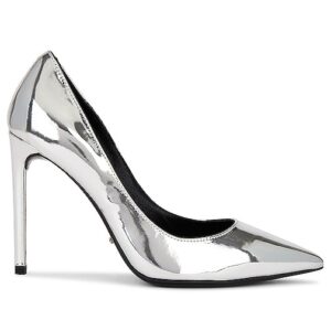 Tony Bianco HIGH-HEELS ANJA in Metallic Silver. Size 10, 5, 5.5, 6, 6.5, 7, 7.5, 8.5, 9, 9.5.