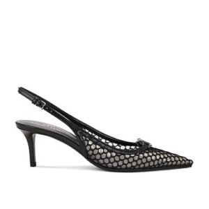 Valentino Garavani HIGH HEELS V LOGO MOON in Nero - Black. Size 39.5 (also in 36, 37, 37.5, 38, 38.5, 39, 41).