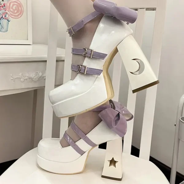 Y2k Chunky Platform High Heels Pumps Women 2023 Spring Punk Thick Heel Mary Jane Lolita Shoes Woman