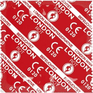 durex Kondome London Kondome Rot - Erdbeeraroma - 1000 Stück Packung, 1000 St.